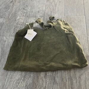 Free People Olive Suede Bag